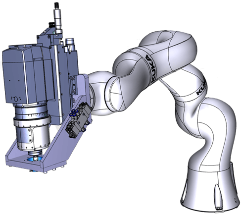 Iiwa robot with Orbibot