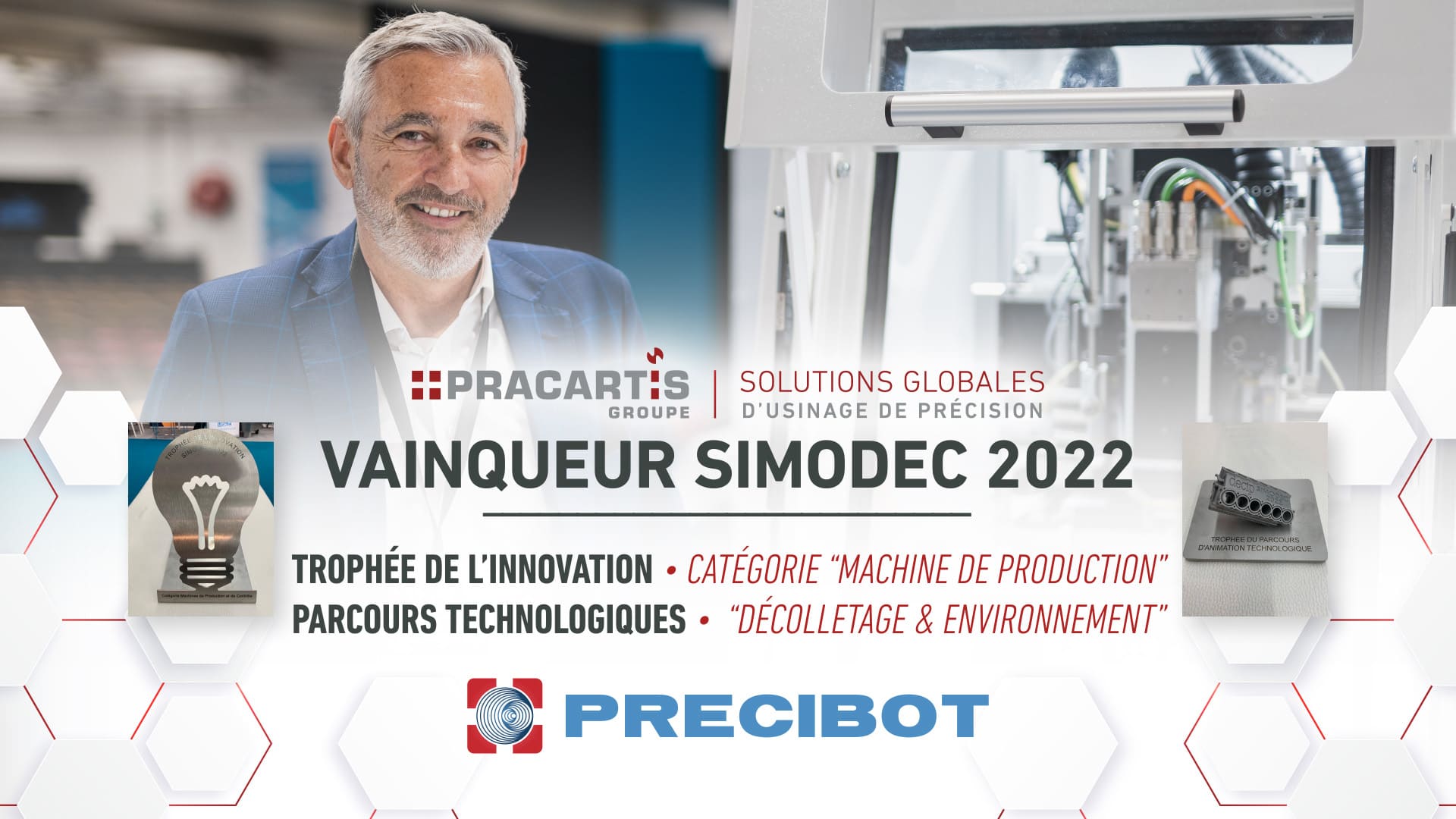 PRECISE FRANCE - Vainqueur trophée innovation SIMODEC 2022